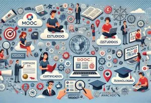Alunos com diferentes necessidades participando de um curso online, com legendas e tradução de linguagem de sinais.