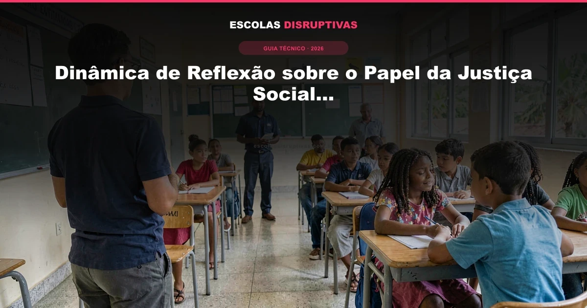 Dinâmica de Reflexão sobre o Papel da Justiça Social na Educação