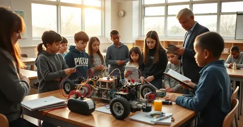 Robótica em escolas públicas: projetos com R$ 3-8 mil que funcionam