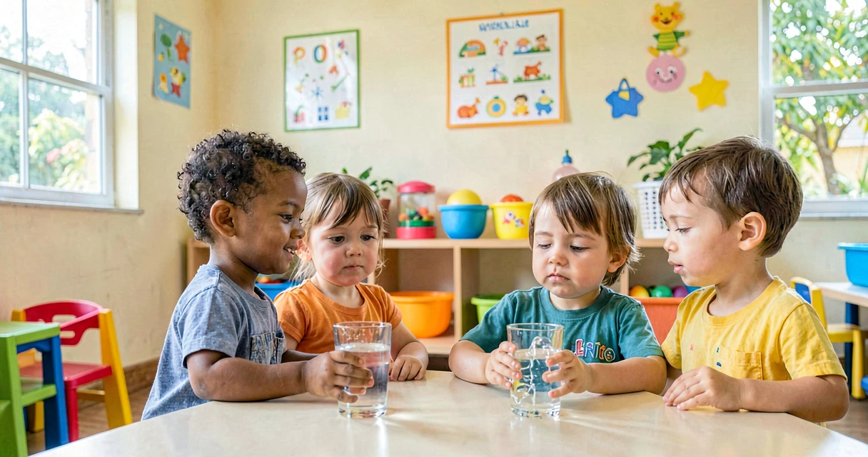 plano de aula gelo derretendo mais rápido: crianças da creche comparando derretimento de gelo