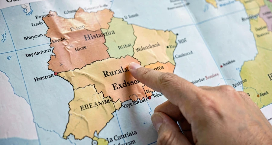 mapa do brasil com regiões de maior êxodo rural histórico sendo apontadas