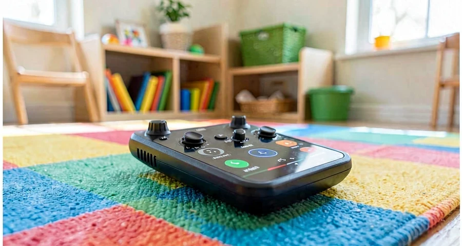 aparelho de música usado em atividade motora de dançar e parar na creche