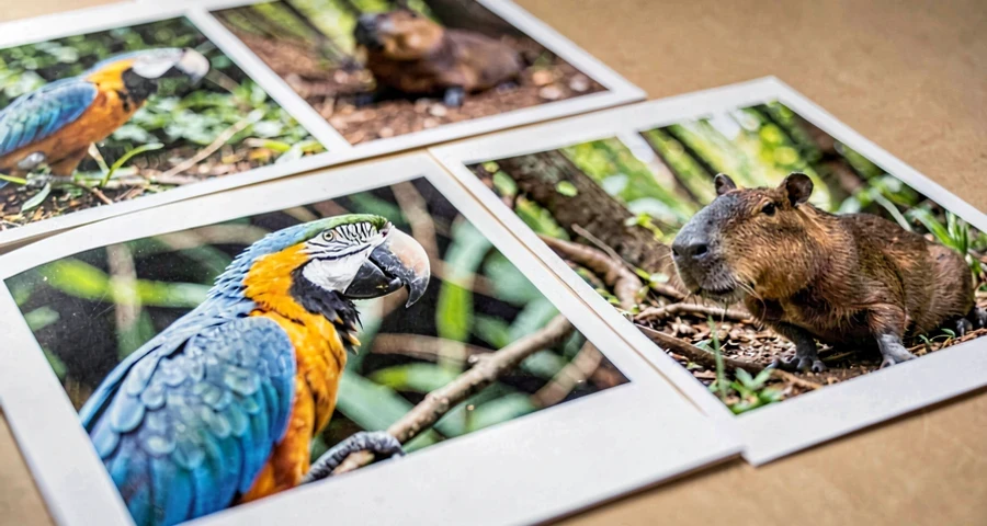 imagens de animais dos biomas brasileiros usadas em atividade de associação