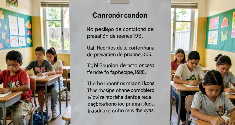 cartaz de registro de contagem de presença usado na creche