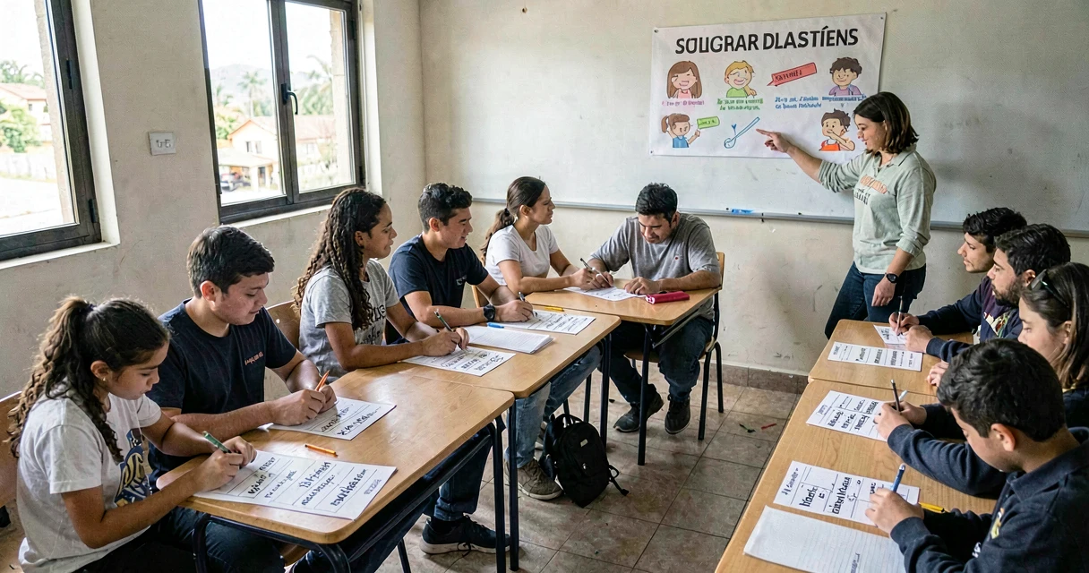 plano de aula should must have to: alunos do 9º ano praticando modal verbs em inglês