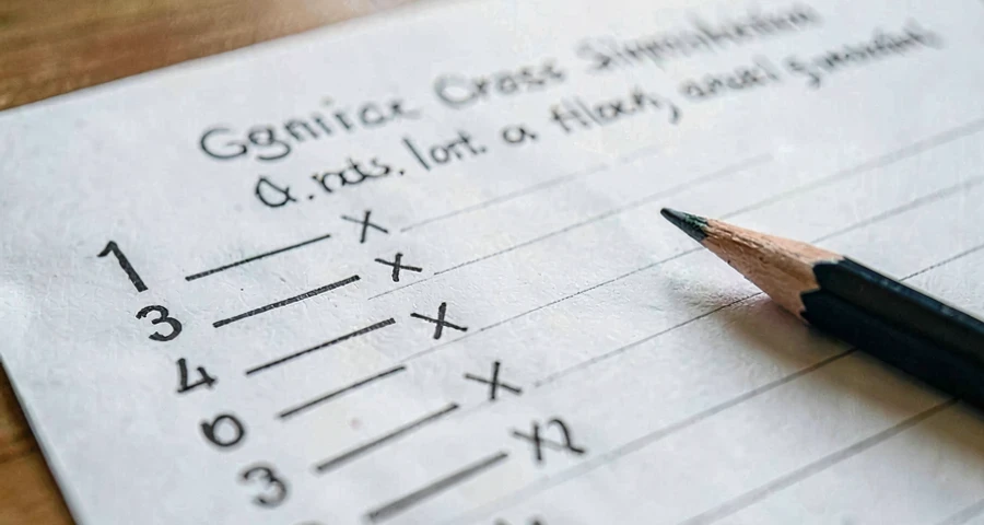 planilha de registro dos resultados de simulação de cruzamento genético