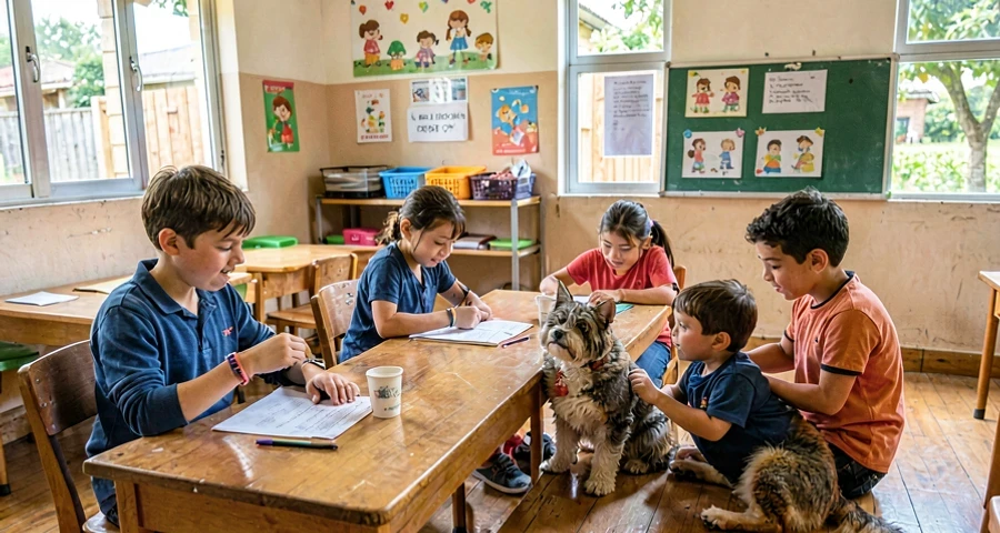 imagens de animais de estimação usadas em atividade investigativa na creche