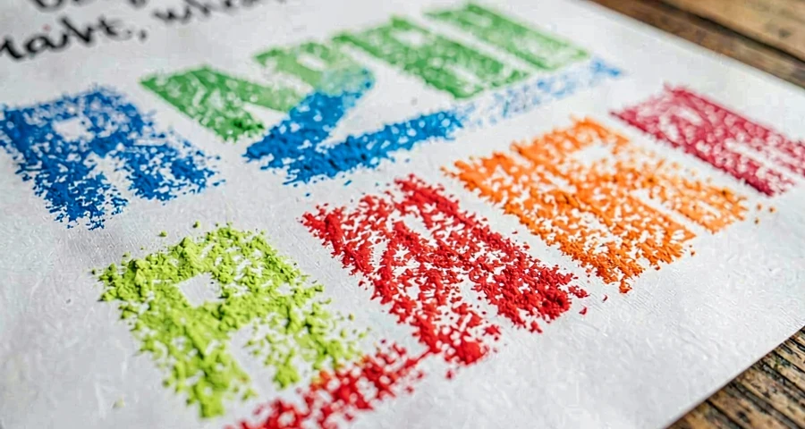traços de giz molhado com cores vivas em atividade artística na creche
