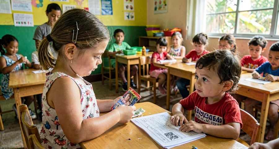 chocalho usado para acompanhar cantiga de rotina com bebês na creche