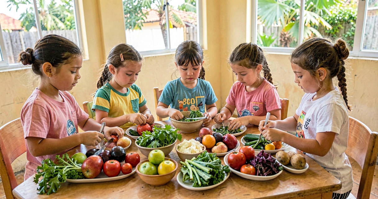 plano de aula origem dos alimentos: crianças da pré-escola classificando frutas e verduras