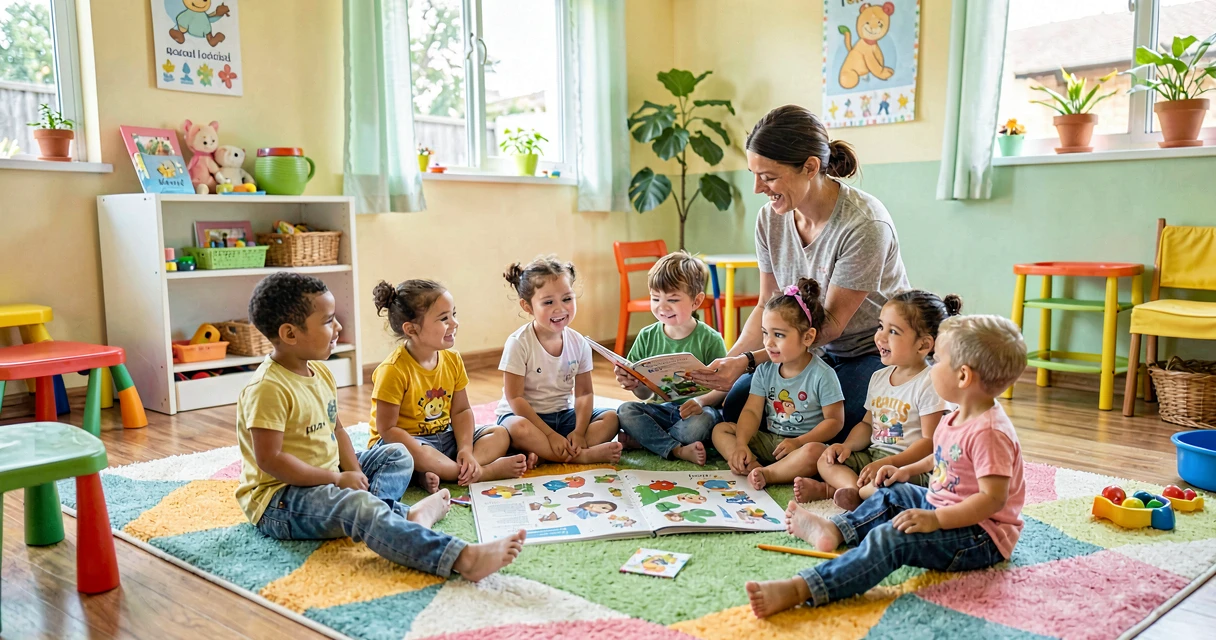 plano de aula relembrando história: crianças da creche recontando narrativa já conhecida