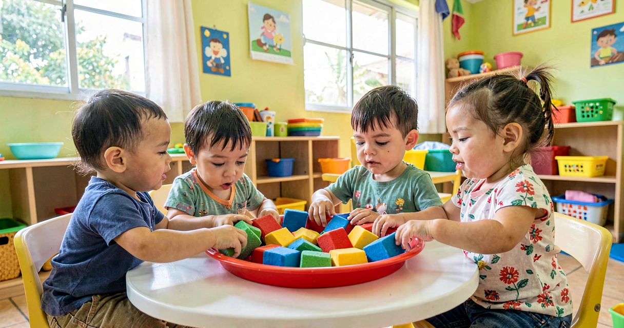 plano de aula espuma colorida: bebês da creche explorando espuma em bandeja rasa