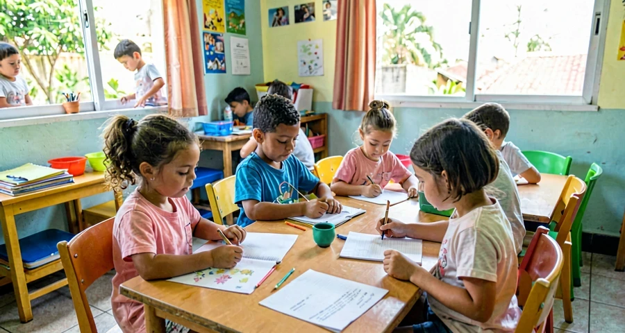 gráfico de preferências coletivo construído por crianças na creche