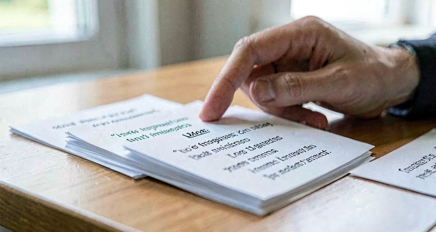 cartões com frases sobre imigração sendo classificados em atividade sobre xenofobia