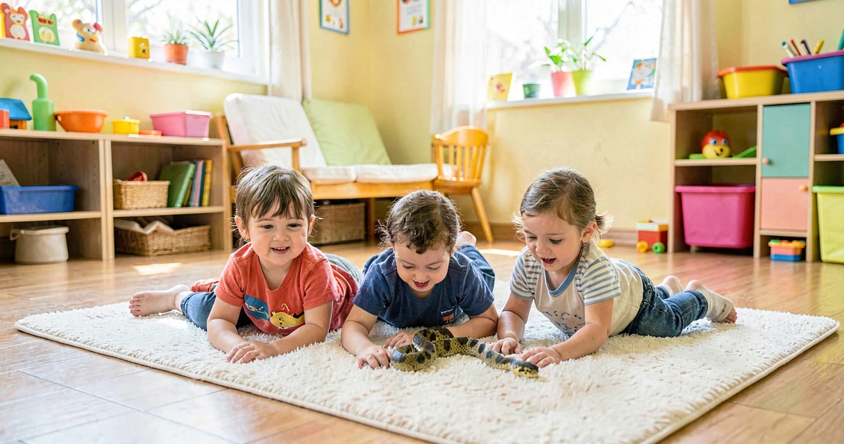 plano de aula rebolando como cobra: crianças da creche imitando movimento de cobra