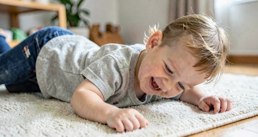 criança da creche ondulando o corpo durante atividade motora na creche